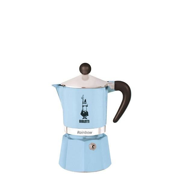 Bialetti Rainbow - Espressokocher - hellblau - für 3 Tassen Bialetti Rainbow - Espressokocher - hellblau - für 3 Tassen von BIALETTI