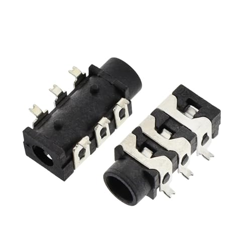 10PCS PJ-313D PJ313 SMD 6Pin SMT 3.5MM Female Audio Connector Stereo Black and Green Headphone Jack BIANMTSW von BIANMTSW
