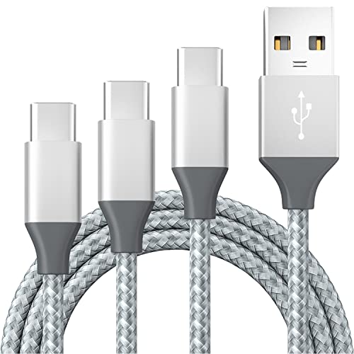 USB C Ladekabel 1M 2M 3M, USB 2.0 Typ C Schnelles Laden 3A Geflochtenes USB A auf USB C 480 Mbps Datenübertragung Kompatibel mit Samsung Galaxy Sony Xperia Huawei Pixel HTC von BIBTIM