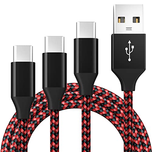 USB C Ladekabel 1M 2M 3M, USB 2.0 Typ C Schnelles Laden 3A Geflochtenes USB A auf USB C 480 Mbps Datenübertragung Kompatibel mit Samsung Galaxy Sony Xperia Huawei Pixel HTC USB C Ladekabel 1M 2M 3M, USB 2.0 Typ C Schnelles Laden 3A Geflochtenes USB A auf USB C 480 Mbps Datenübertragung Kompatibel mit Samsung Galaxy Sony Xperia Huawei Pixel HTC von BIBTIM