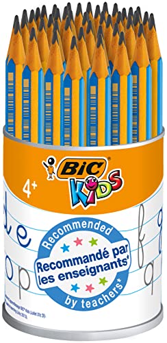 BIC Kids Lernpapierstifte, dreieckig, extra groß, HB – Blau, 46 Stück von BIC Kids