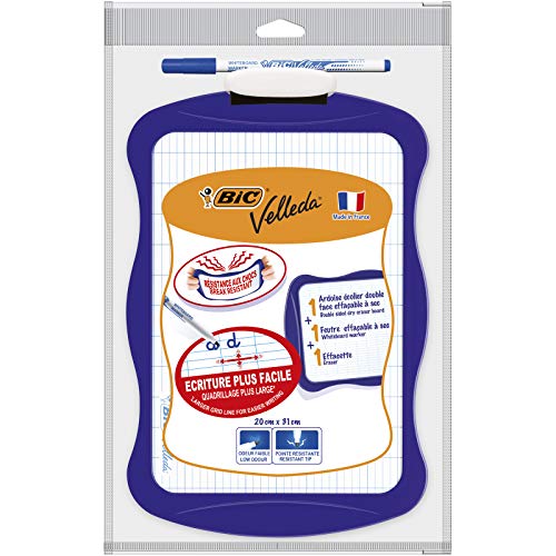 Bic Kids 841362 Whiteboard Velleda, 20 x 31 cm, farbig sortiert von BIC Kids