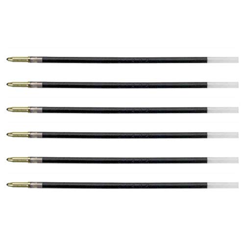 BIC 6 Ersatzminen für Kugelschreiber, 4 Farben, feine Spitze, 0,8 mm, Blau von BIC