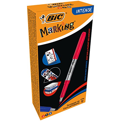 BIC Marking Permanentmarker, verschiedene Pastellfarben, Box mit 12 Stück von BIC