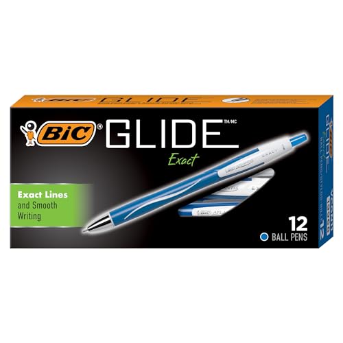 BIC Atlantis Exact Retractable Ball Pen, Fine Point (0.7 mm), Blue, 12-Count by BIC von BIC