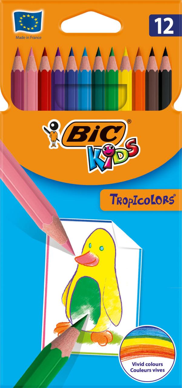 BIC® Buntstifte Bic Kids Tropicolors 12er Mehrfarbig von BIC®