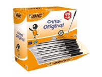 BIC Cristal Medium, Clip, Stick-Kugelschreiber, Schwarz, 100 Stück(e), Medium von BIC