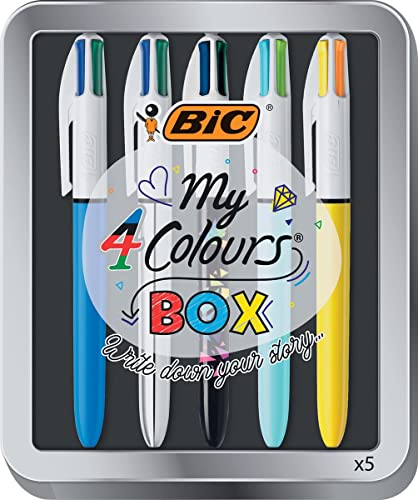 BIC - Etui mit 4 Kugelschreibern, 4 Farben, Kollektion Box - -5% in Büchern von BIC