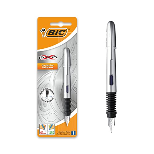 BIC Füller X-pen CHROME, Medium, Blister à 1 Stück, silber von BIC