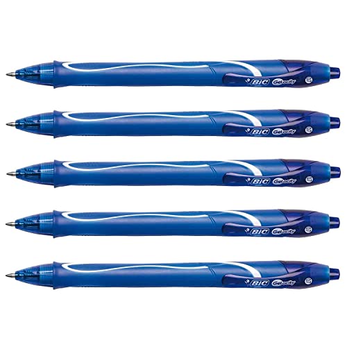 BIC Gelocity Quick Dry Gelschreiber Stifte, Strichstärke: Blau, 5 Stück BIC Gelocity Quick Dry Gelschreiber Stifte, Strichstärke: Blau, 5 Stück von BIC