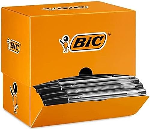 BIC Kugelschreiber Cristal Original, in Schwarz, Strichstärke 0,4 mm, 150er Pack, Ideal für das Büro, das Home Office oder die Schule von BIC
