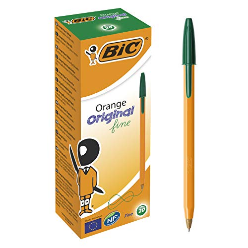 BIC Kugelschreiber Orange Original fine, 0.3 mm) Schachtel à 20 Stück, grün von BIC