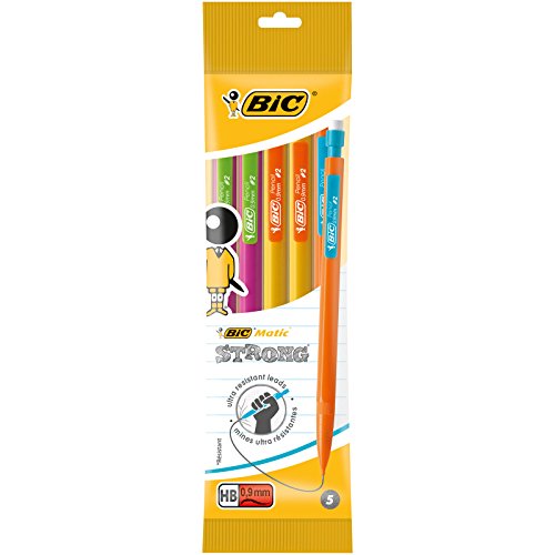 BIC Matic Strong, Druckbleistifte Beutel/Tasche x 5 0.9mm von BIC