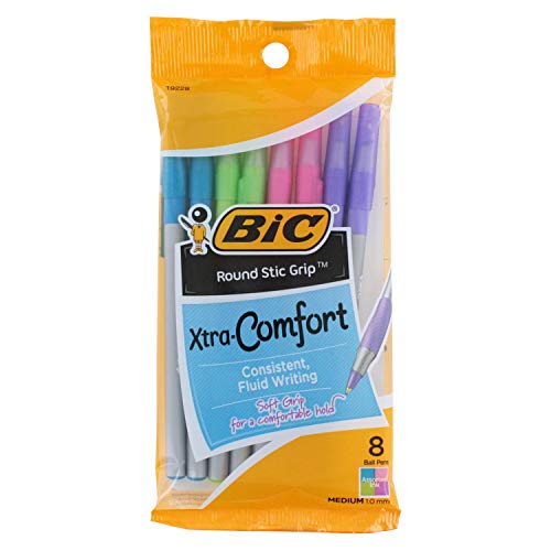 BIC Round Stic Grip Xtra Comfort Fashion Ballpoint Pens, Assorted Fashion Colors by BIC von BIC