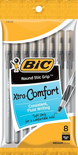 BIC Stic Grip Stifte 8-Count (96 Pens) Schwarz von BIC