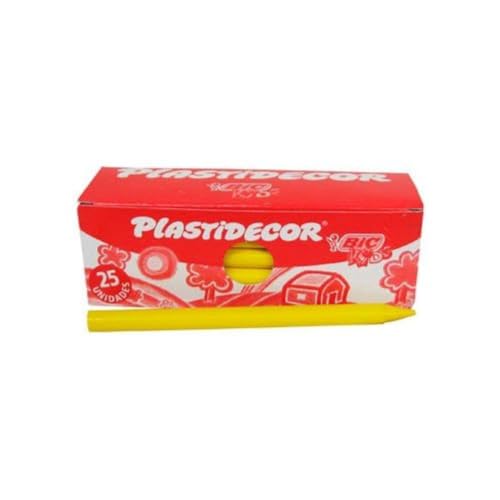 Bic 154529 - Set 25 Wachsmalstifte Plastidecor 04 gelb Bic 154529 - Set 25 Wachsmalstifte Plastidecor 04 gelb von Bic