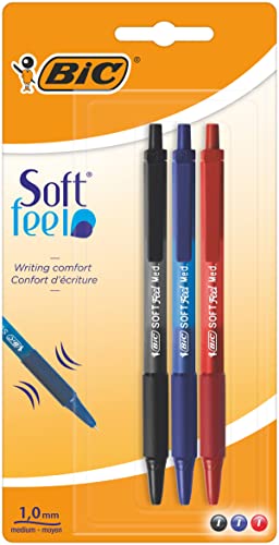 Dlugopis Soft Feel Click Grip Fine mix kolorów 3 sztuki von BIC