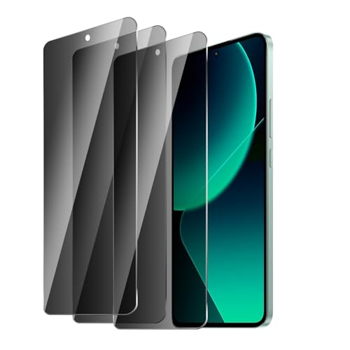 BIESHKJ 3 Stück Sichtschutz Schutzfolie für xiaomi 14T/14T Pro, Anti-Spy-Hartglas, Gehärtetes Glas Displayschutz, 9H Schutzglas, Anti-Öl, Blasenfrei, Kratzfest von BIESHKJ
