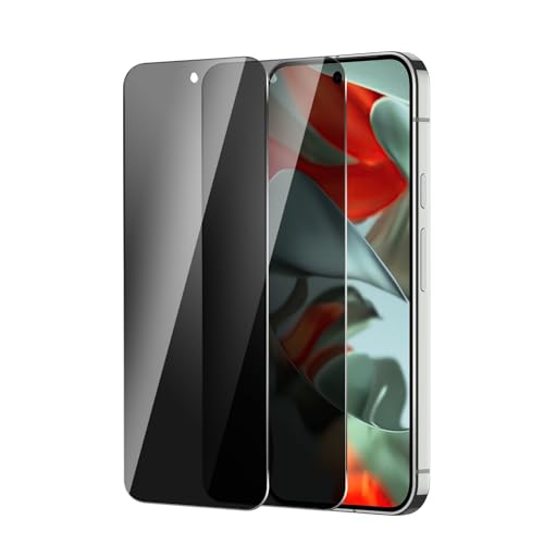 BIESHKJ 2 Stück Sichtschutz Schutzfolie für Privacy per Google Pixel 9 Pro XL, Anti-Spy-Hartglas, Gehärtetes Glas Displayschutz, 9H Schutzglas, Anti-Öl, Blasenfrei, Kratzfest von BIESHKJ