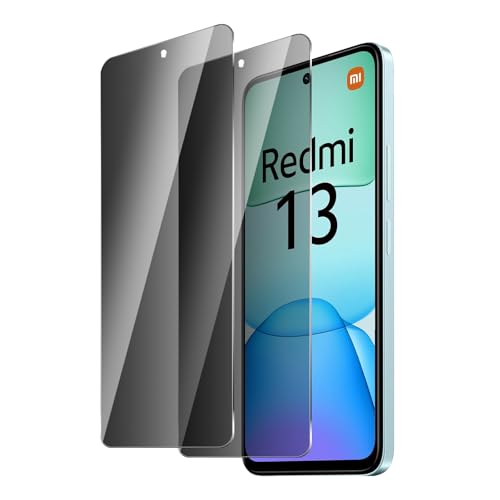 BIESHKJ 2 Stück Sichtschutz Schutzfolie für Xiaomi Redmi 13 4G/5G, Anti-Spy-Hartglas, Gehärtetes Glas Displayschutz, 9H Schutzglas, Anti-Öl, Blasenfrei, Kratzfest BIESHKJ 2 Stück Sichtschutz Schutzfolie für Xiaomi Redmi 13 4G/5G, Anti-Spy-Hartglas, Gehärtetes Glas Displayschutz, 9H Schutzglas, Anti-Öl, Blasenfrei, Kratzfest von BIESHKJ