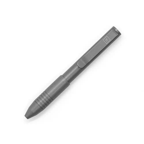 BIG IDEA DESIGN Ti Pocket Pro EDC-Stift mit automatischer Einstellung, Titanium Stonewashed von BIG IDEA DESIGN