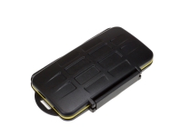 B.I.G. SD12 Speicherkarten-Box je 12 SD/microSD, 24 Karten, MicroSD (TransFlash), SD, Acrylnitril-Butadien-Styrol (ABS), Schwarz, Schmutzabweisend, Staubresistent, Schockresistent von BIG