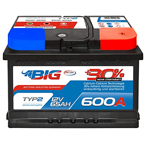 BIG +30% 12V 65Ah 600A/EN von BIG