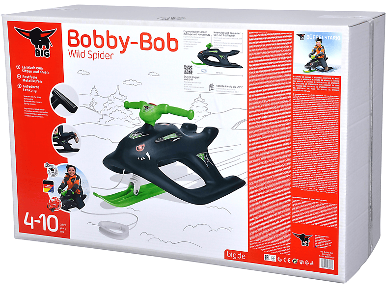 BIG Bobby-Bob Wild Spider Schlitten Schwarz/Grün BIG Bobby-Bob Wild Spider Schlitten Schwarz/Grün von BIG