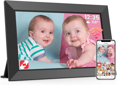 Frameo 10,1 Zoll WLAN Digitaler Bilderrahmen, 1280x800 HD IPS Touchscreen Fotorahmen Elektronisch, 32GB Speicher, Automatische Drehung, Unterstützt Micro SD Karte, Bilder und Videos Sofort Teilen Frameo 10,1 Zoll WLAN Digitaler Bilderrahmen, 1280x800 HD IPS Touchscreen Fotorahmen Elektronisch, 32GB Speicher, Automatische Drehung, Unterstützt Micro SD Karte, Bilder und Videos Sofort Teilen von BIGASUO