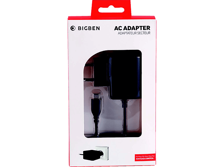 BIGBEN AC-Adapter V2 Inkl. Ladekabel Black Ladegerät, Schwarz von BIGBEN