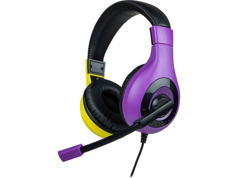 BIGBEN Kabelgebundenes Stereo, Over-ear Gaming Headset Violett/Gelb von BIGBEN
