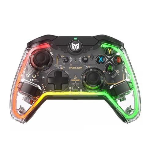 BIGBIG WON PC Controller Rainbow Lite RGB PC Wired Controller, 0 Deadzone Joystick, benutzerdefinierte Tasten, Makro, Turbo, Dual Shock Controller für Switch/PC Windows10&11 Controller für PS4 via R90 BIGBIG WON PC Controller Rainbow Lite RGB PC Wired Controller, 0 Deadzone Joystick, benutzerdefinierte Tasten, Makro, Turbo, Dual Shock Controller für Switch/PC Windows10&11 Controller für PS4 via R90 von BIGBIG WON