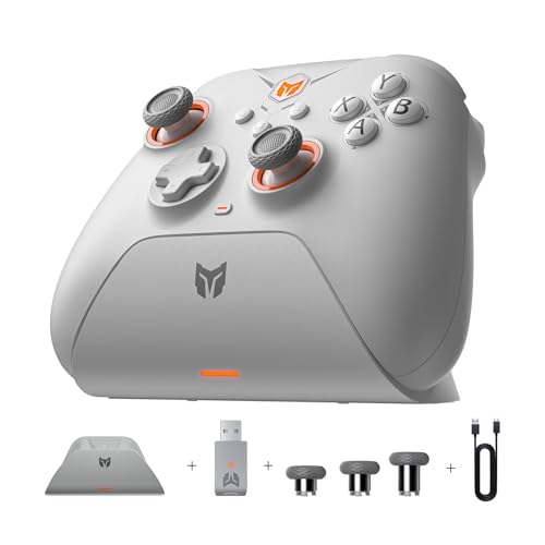 Drahtlose Controller, BIGBIG WON Gale Hall PC-Controller Bewegungssteuerung, Hall-Joysticks-Auslöser, 3 Paar Thumbsticks, PC-App-Gamecontroller für Switch/PC/iOS/Android Wireless Gaming Controller von BIGBIG WON