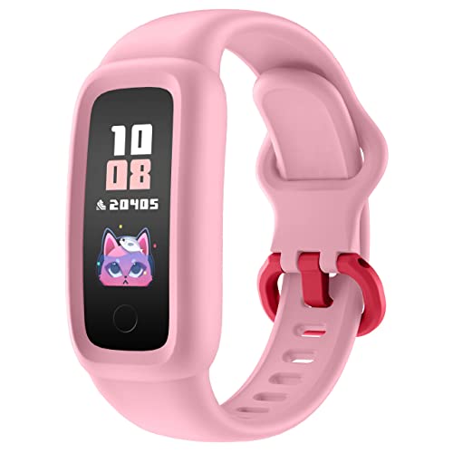 BIGGERFIVE Vigor 2 Fitness Tracker Uhr für Kinder, Fitnessuhr mit Schrittzähler, Pulsuhr, Aktivitätstracker, Kalorienzähler und Schlafmonitor, IP68 Wasserdicht Kinderuhr für Mädchen Junge ab 5-12 von BIGGERFIVE