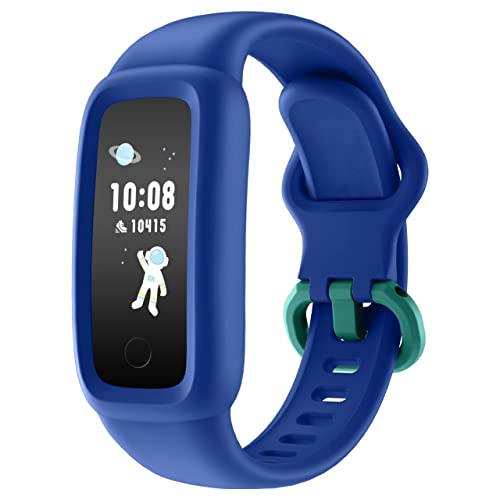 BIGGERFIVE Vigor 2 Fitness Tracker Uhr für Kinder, Fitnessuhr mit Schrittzähler, Pulsuhr, Aktivitätstracker, Kalorienzähler und Schlafmonitor, IP68 Wasserdicht Kinderuhr für Mädchen Junge ab 5-12 von BIGGERFIVE