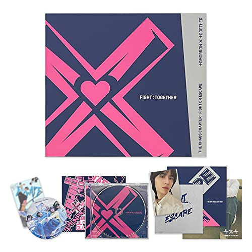 TXT The 2nd Album Repackage - THE CHAOS CHAPTER : FIGHT OR ESCAPE [ FIGHT:TOGETHER ver. ] Diary Post Card + Photobook + CD-R(Jewel Case) + Photo Card + Sticker + Mini Poster von BIGHIT Ent.