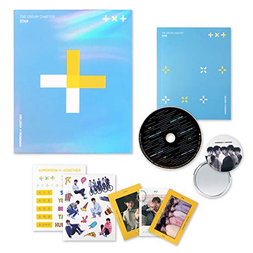 Tomorrow X Together TXT Album - The Dream Chapter : Star CD + Photobook + Photocards + Sticker Pack + OFFICIAL POSTER + FREE GIFT von BIGHIT Ent.