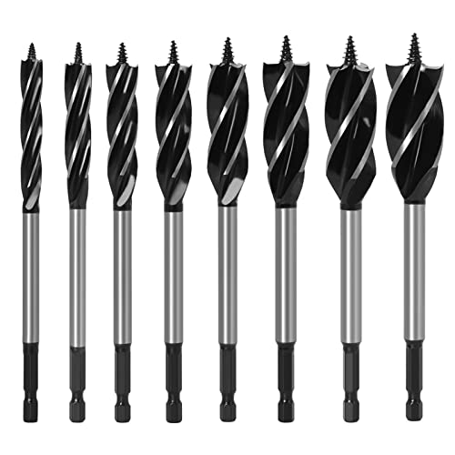 BIGP 8 Stück Holzbohrer Erweitern Bohren Holzbohrer Schlangenbohrer Kohlenstoffreich Stahl Schnellschnitt Holzbearbeitungsbohrer Set 10mm 12mm 14mm 16mm 18mm 20mm 22mm 25mm BIGP 8 Stück Holzbohrer Erweitern Bohren Holzbohrer Schlangenbohrer Kohlenstoffreich Stahl Schnellschnitt Holzbearbeitungsbohrer Set 10mm 12mm 14mm 16mm 18mm 20mm 22mm 25mm von BIGP