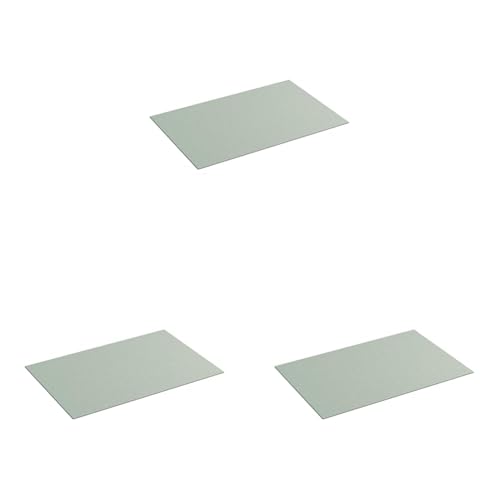 BIGSO ANNIE Schreibtischunterlage – elegante Tischauflage aus Faserplatte und Papier in Leinenoptik – schützendes Mauspad für die Schreibtischoberfläche – mintgrün (Packung mit 3) von BIGSO BOX OF SWEDEN
