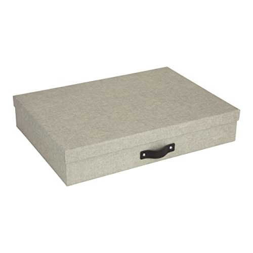 BIGSO SVERKER Dokumentenbox für Unterlagen im A3-Format – Schreibtischablage mit Deckel und Griff – Aufbewahrungsbox aus Faserplatte und Papier in Leinenoptik – beige BIGSO SVERKER Dokumentenbox für Unterlagen im A3-Format – Schreibtischablage mit Deckel und Griff – Aufbewahrungsbox aus Faserplatte und Papier in Leinenoptik – beige von BIGSO BOX OF SWEDEN