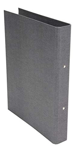 BIGSO RINGO Ringbuch mit 2 Ringen – schmaler Ordner aus Faserplatte und Papier mit Leinenoptik – Ringhefter für Dokumente, Klarsichthüllen oder Trennblätter – grau BIGSO RINGO Ringbuch mit 2 Ringen – schmaler Ordner aus Faserplatte und Papier mit Leinenoptik – Ringhefter für Dokumente, Klarsichthüllen oder Trennblätter – grau von BIGSO BOX OF SWEDEN