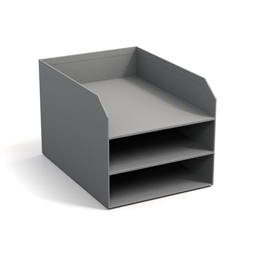 BIGSO Trey 3-stufige Briefablage – praktische Ablagefläche für Briefe, Dokumente in DIN A4-Format – Ordnungssystem aus Faserplatte mit Papier – grau BIGSO Trey 3-stufige Briefablage – praktische Ablagefläche für Briefe, Dokumente in DIN A4-Format – Ordnungssystem aus Faserplatte mit Papier – grau von BIGSO BOX OF SWEDEN