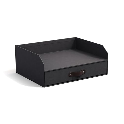 BIGSO WALTER Briefablage mit integrierter Schublade – praktische Ablagefläche für Briefe, Dokumente usw. – Ordnungssystem aus Faserplatte mit Papier in Leinenoptik – schwarz BIGSO WALTER Briefablage mit integrierter Schublade – praktische Ablagefläche für Briefe, Dokumente usw. – Ordnungssystem aus Faserplatte mit Papier in Leinenoptik – schwarz von BIGSO BOX OF SWEDEN