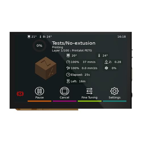 BIGTREETECH HDMI5 V1.1 5 inch Display Großer für 3D Drucker, IPS LCD Display 800×480 für Raspberry-Pi 4B/3B, BTT PI V1.2 Kompatibel mit SKR Mini E3 V3.0/Octopus/SKR V1.4 Turbo zum Laufen Klipper BIGTREETECH HDMI5 V1.1 5 inch Display Großer für 3D Drucker, IPS LCD Display 800×480 für Raspberry-Pi 4B/3B, BTT PI V1.2 Kompatibel mit SKR Mini E3 V3.0/Octopus/SKR V1.4 Turbo zum Laufen Klipper von BIGTREETECH