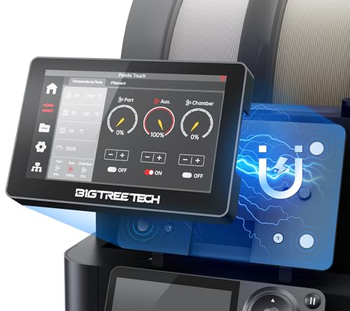 BIGTREETECH Panda Touch, Kompatibel mit Bambu-lab P1S/P1P/X1C/A1/A1 Mini 3D Drucker, Touchscreen Upgrade Kit, Unterstützt AMS und Multi-Printers Management, Bitte Firmware Kompatibilität Prüfen von BIGTREETECH