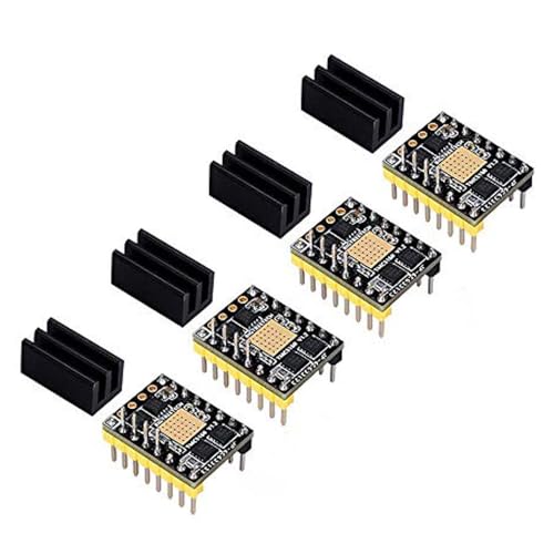 BIGTREETECH TMC5160T V1.0 Schrittmotor StepStick Mute Silent Driver Support SPI mit Kühlkörper für die 3D-Druckersteuerplatine (4 Stück) von BIGTREETECH