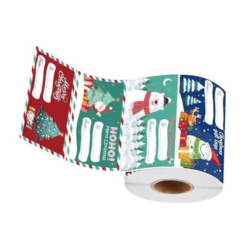 500 Stück Etiketten für Urlaubsgeschenke, Dekoration, Cartoon-Weihnachtsmann-Etiketten, selbstklebende Aufkleber, Namensaufkleber 500 Stück Etiketten für Urlaubsgeschenke, Dekoration, Cartoon-Weihnachtsmann-Etiketten, selbstklebende Aufkleber, Namensaufkleber von BIGULA