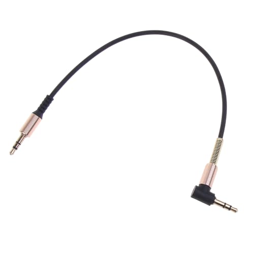 BIGULA 3,5-mm-Kabel, 90-Grad-3-Leiter-Stereo-Kabel, 3,5-mm-Stecker auf Stecker, TRS-Kabel-Verlängerungskabel BIGULA 3,5-mm-Kabel, 90-Grad-3-Leiter-Stereo-Kabel, 3,5-mm-Stecker auf Stecker, TRS-Kabel-Verlängerungskabel von BIGULA