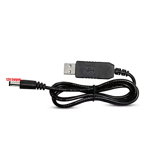 BIGULA USB auf 5,5 mm x 2,1 mm Kabel, USB 5 V auf 9 V/12 V Step-Up-Modul, USB-Konverter-Adapterkabel, 1 m BIGULA USB auf 5,5 mm x 2,1 mm Kabel, USB 5 V auf 9 V/12 V Step-Up-Modul, USB-Konverter-Adapterkabel, 1 m von BIGULA