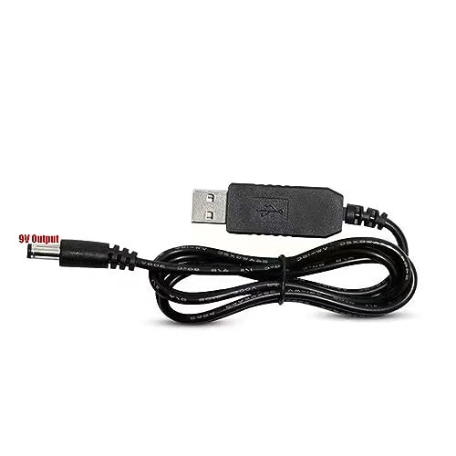 BIGULA USB auf 5,5 mm x 2,1 mm Kabel, USB 5 V auf 9 V/12 V Step-Up-Modul, USB-Konverter-Adapterkabel, 1 m BIGULA USB auf 5,5 mm x 2,1 mm Kabel, USB 5 V auf 9 V/12 V Step-Up-Modul, USB-Konverter-Adapterkabel, 1 m von BIGULA